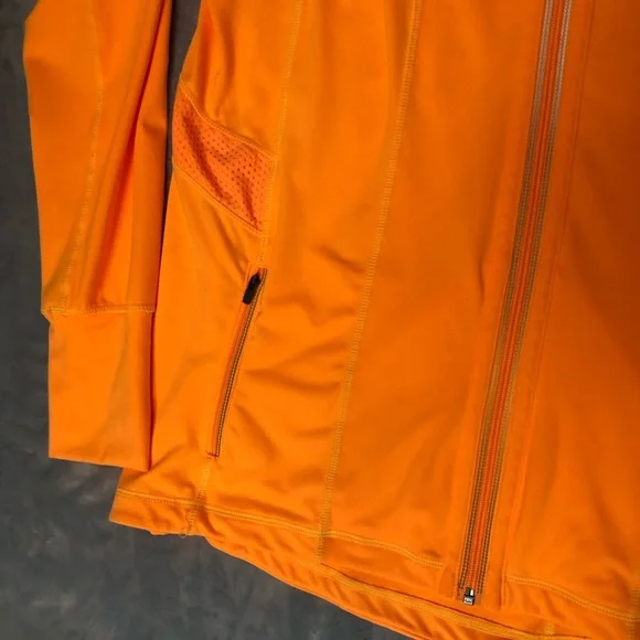 Tangerine Women's Bright Orange Zip-up Jacket Size XL - Picture 3 of 10